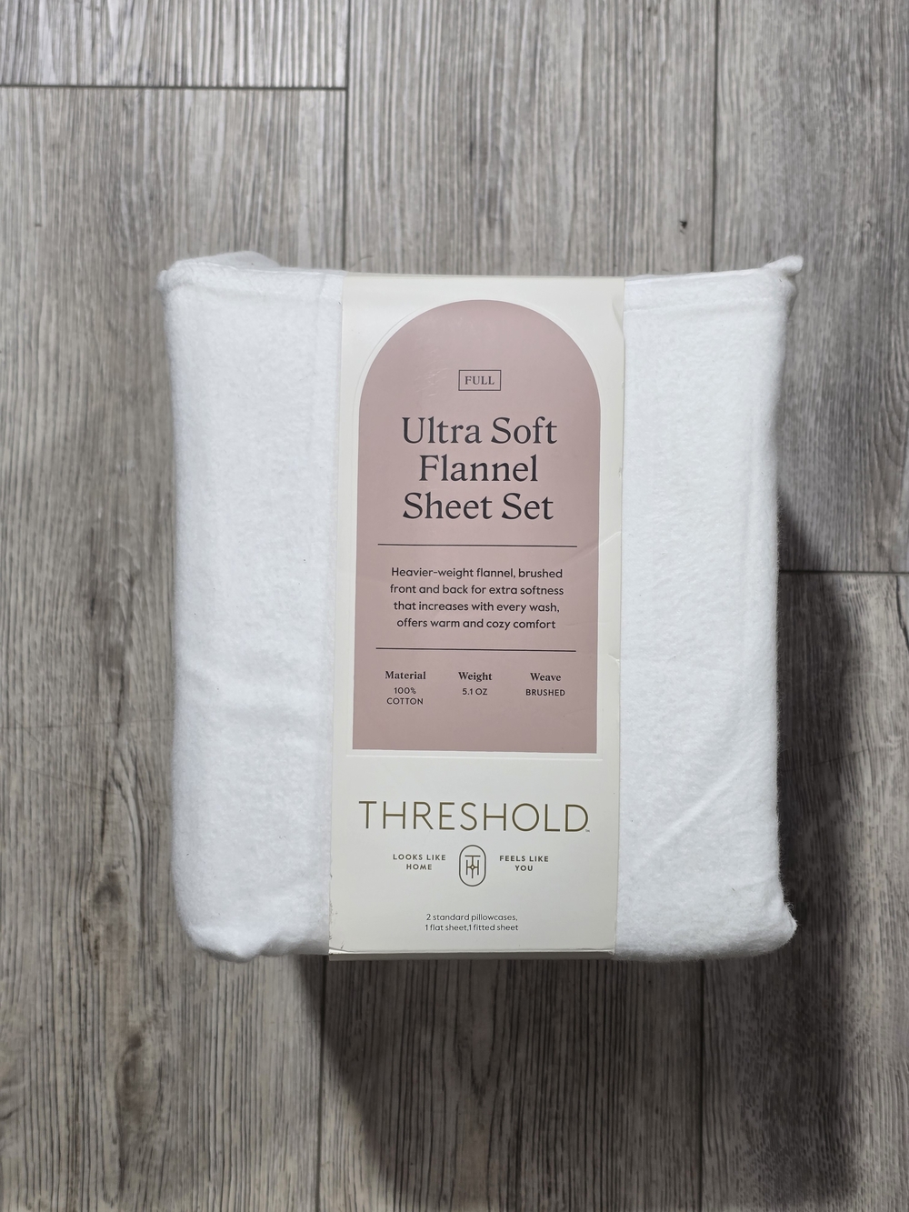Threshold Ultra Soft Flannel Sheet Set - White
